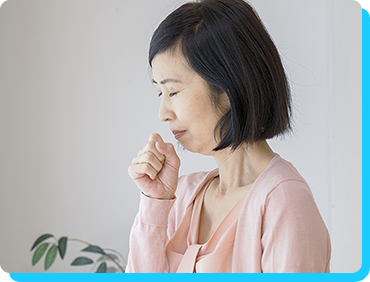 Woman coughing Woman coughing